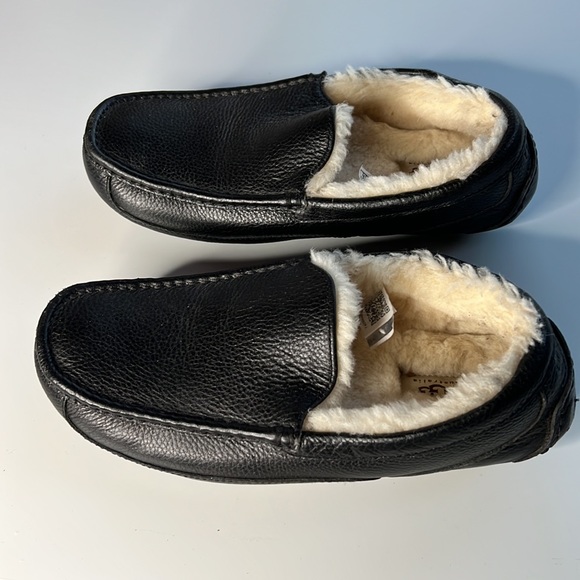 Ugg Men’s Ascot Leather Slipper WORN ONCE around house! Size 10 - Picture 6 of 15